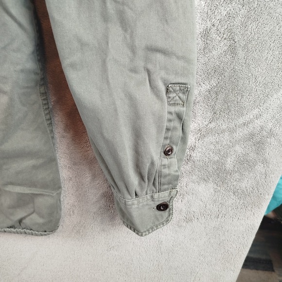 Levis Strauss Trucker Button Jacket Sherpa Lined Olive Green Mens Sz Large - Picture 7 of 15